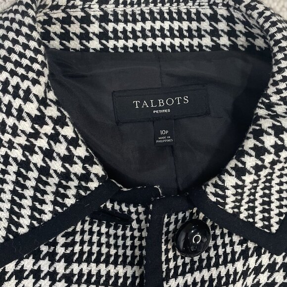Talbots Blazer Classic Houndstooth Sophisticated Professional Office 10p Career - Picture 4 of 9